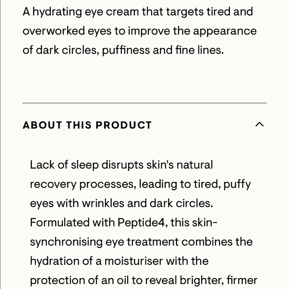 🌿 ELEMIS LONDON Peptide4 Eye Recovery Cream
